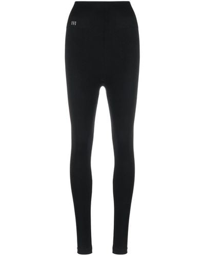 Wolford Gathered Stretch-jersey leggings - Black