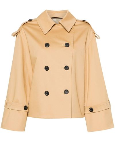 By Malene Birger Alisandra Double-breasted Trench Jacket - Natural