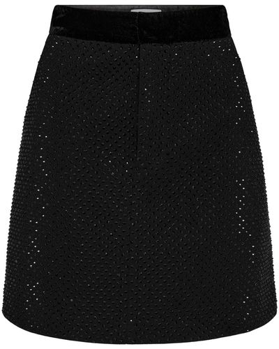 Rebecca Vallance Priscilla Rhinestone-embellished Skirt - Black