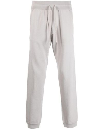 Ferragamo Drawstring Wool Track Pants - Grey