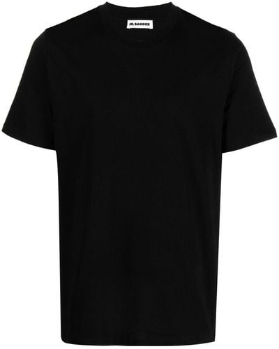 Jil Sander T-shirt à col rond - Noir