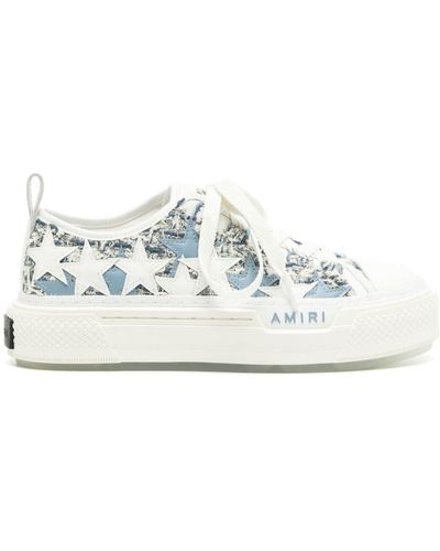 Amiri Platform Stars Court Sneakers - Weiß