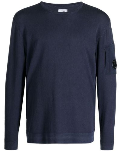 C.P. Company Sweater Met Ronde Hals - Blauw