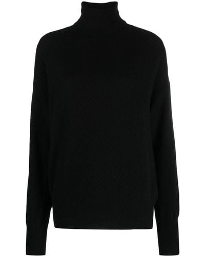 Cruciani Dolcevita Roll-neck Wool Blend Sweater - Black