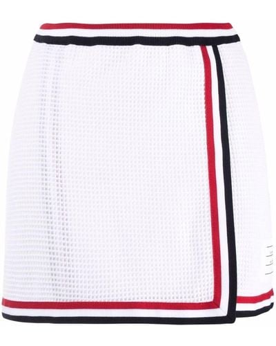 Thom Browne Dotted Short Skirt - White