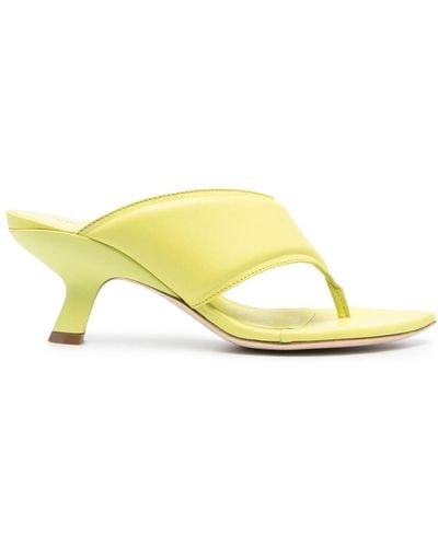 Vic Matié Slash 60mm Thong Sandals - Yellow
