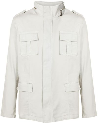 Osklen Military-Jacke mit abnehmbarer Kapuze - Weiß
