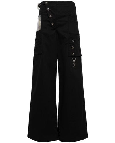 Chopova Lowena High-waisted Wide-leg Trousers - Black