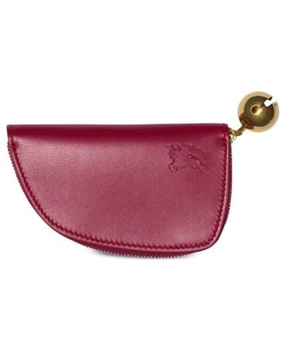 Burberry Shield Leather Coin Pouch - Pink