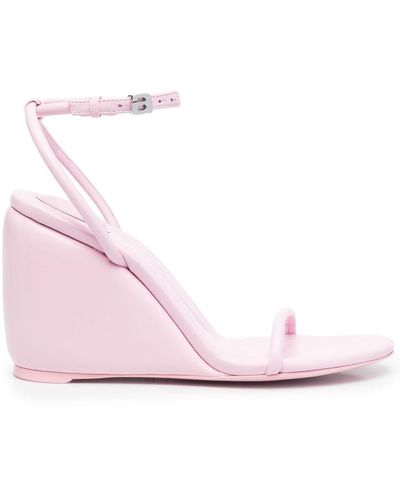 Alexander Wang Ankle-strap Wedge-heel 50mm Sandals - Pink