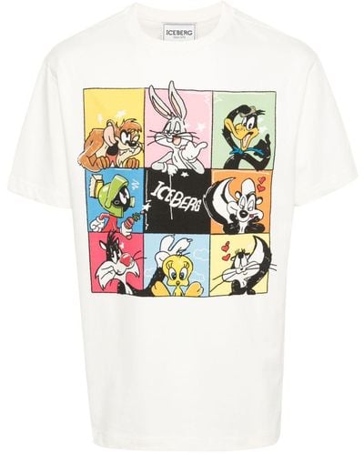 Iceberg T-Shirt mit Looney Tunes-Print - Weiß