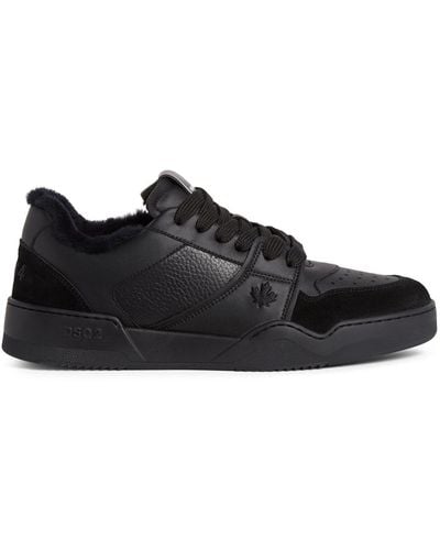 DSquared² Skate Sneakers mit Schnürung - Schwarz