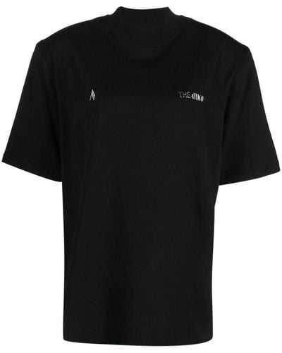 The Attico T-shirt en coton Kilie à épaulettes - Noir