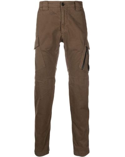 C.P. Company Low-rise Skinny-cut Trousers - Brown
