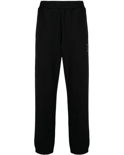 Izzue Logo-embroidered Jersey Track Trousers - Black