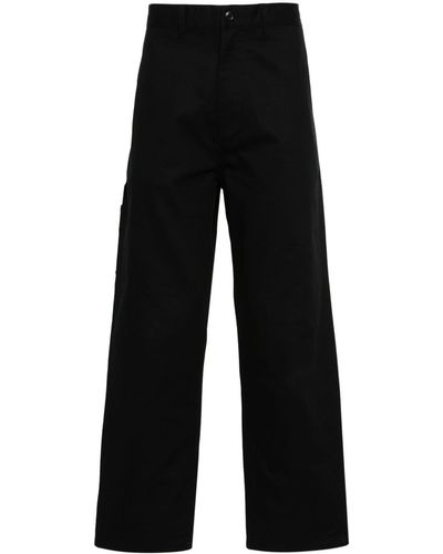 Carhartt Midland Logo-patch Trousers - Black