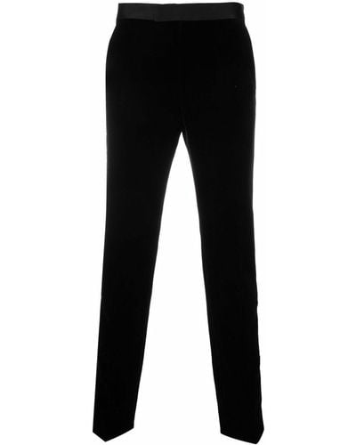 Karl Lagerfeld Nite Side-stripe Tailored Pants - Black
