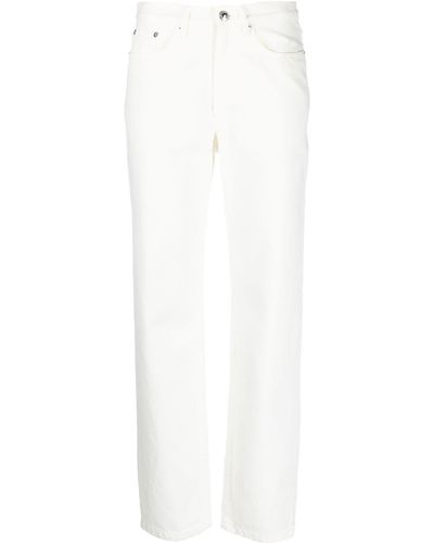 A.P.C. High-rise Straight-leg Jeans - White