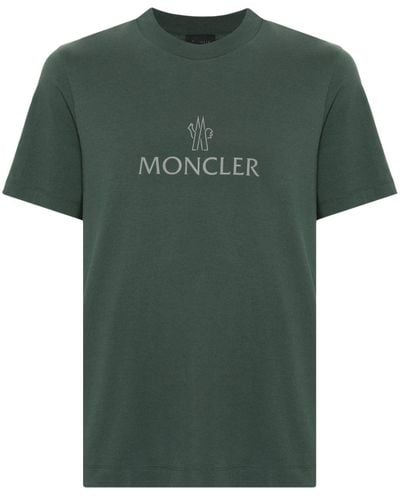 Moncler T-shirt Met Logopatch - Groen