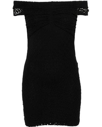 IRO Hayra Off-shoulder Lace Dress - ブラック