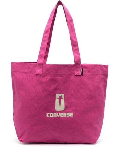 Rick Owens Turbodrk Logo-print Tote Bag - Pink