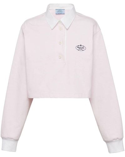 Prada Poloshirt aus Jersey - Pink