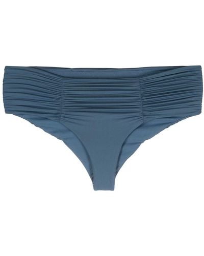 Marysia Swim Ruched Bikini Bottoms - Blue