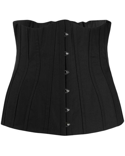 Dolce & Gabbana Paneled Fitted Corset - Black
