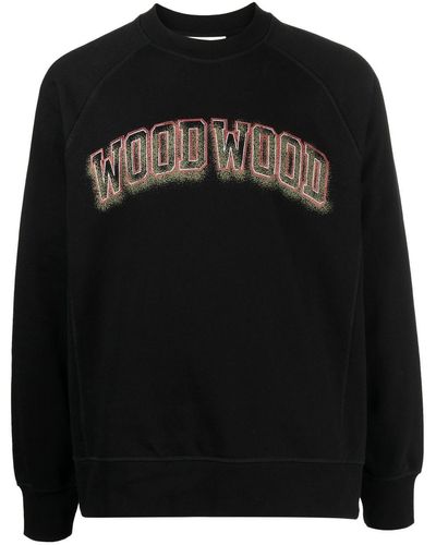 WOOD WOOD Sweater Met Logo - Zwart