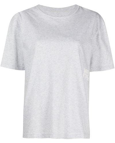 Alexander Wang T-shirt à logo imprimé - Blanc