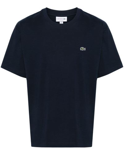 Lacoste Logo-patch Cotton T-shirt - Blue