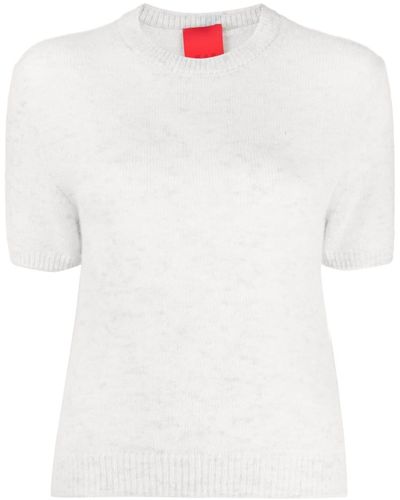 Cashmere In Love Sidley Fine-knit Top - White