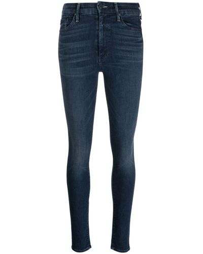 Mother High-waist Skinny Jeans - Blue