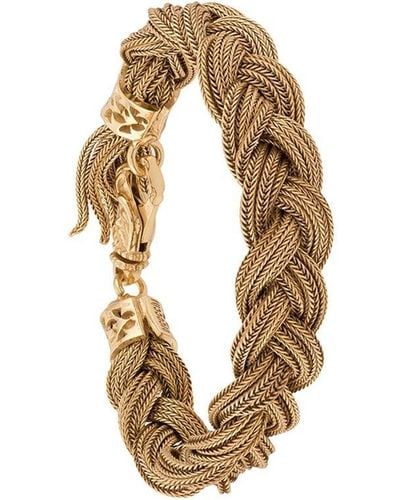 Emanuele Bicocchi Woven Strap Bracelet - Metallic