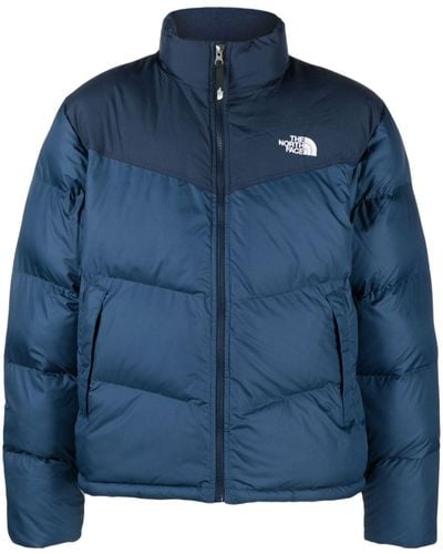 The North Face Saikuru Logo-embroidered Quilted Jacket - Blue