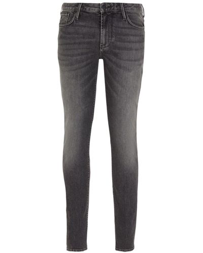 Emporio Armani Denim Cotton Jeans - Grey