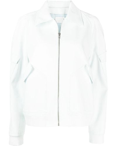 Dion Lee Zip-up Fitted Bomber Jacket - Blue