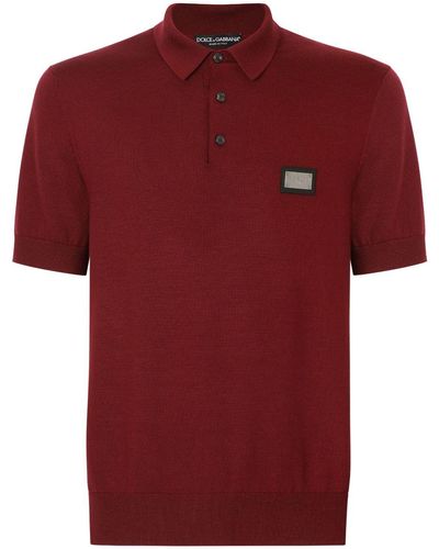 Dolce & Gabbana Polo DG Essentials - Rojo