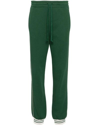 Gucci Interlocking G Cotton Track Pants - Green