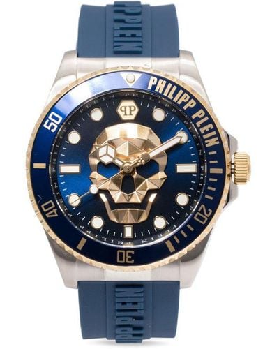 Philipp Plein The $kull Diver Horloge - Blauw