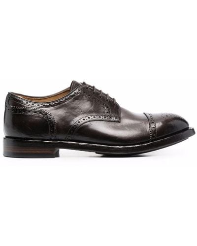 Officine Creative Chaussures oxford en cuir - Marron