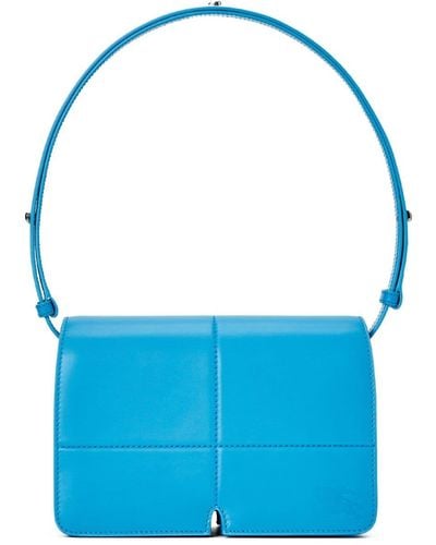 Burberry Leather Shoulder Bag - Blue