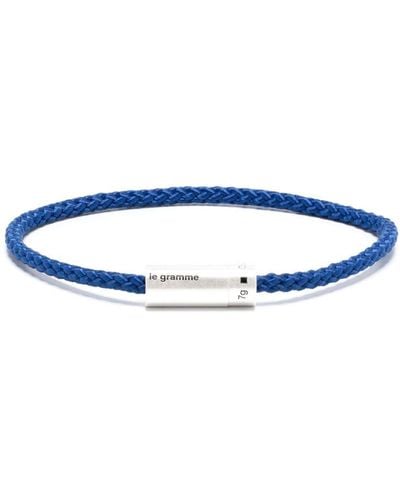 Le Gramme 7g Nato Cable Bracelet - Blauw