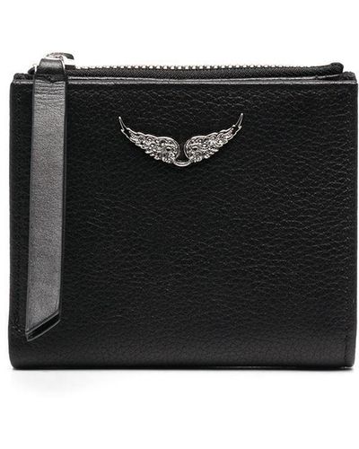 Zadig & Voltaire Billfold Leather Wallet - Black