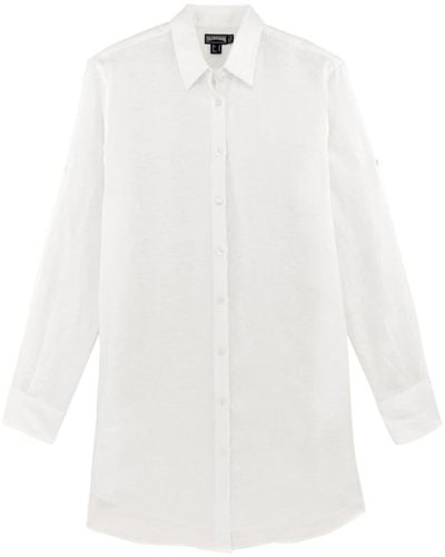 Vilebrequin Fondant Organic Linen Shirt - White