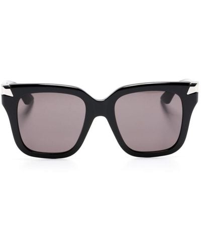 Alexander McQueen Gafas de sol con montura oversize - Negro