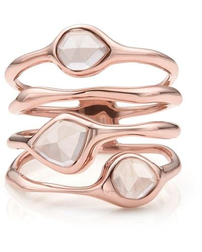 Monica Vinader Bague Siren - Rose