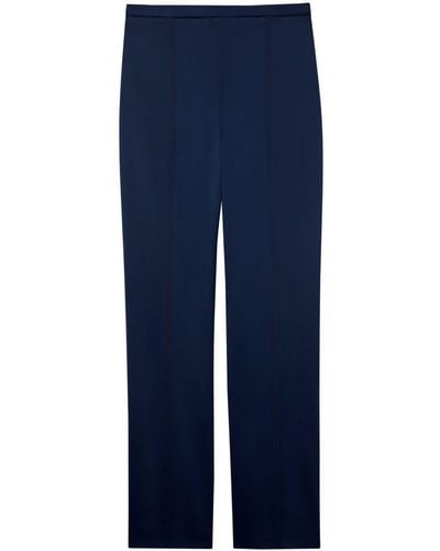 St. John High-waisted Tailored Pants - Blue