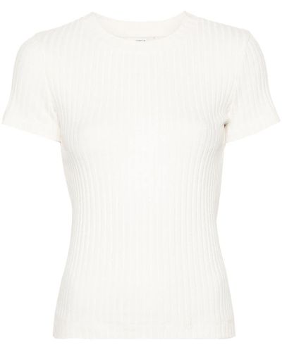 Vince Short-sleeve Ribbed T-shirt - White