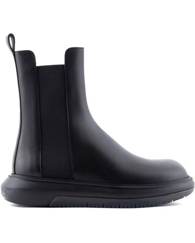 Black Emporio Armani Boots for Men | Lyst